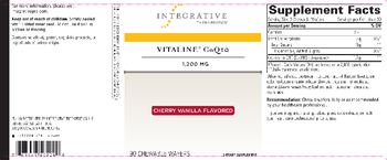 Integrative Therapeutics Vitaline CoQ10 1,200 mg Cherry Vanilla Flavored - supplement