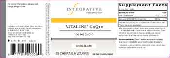 Integrative Therapeutics Vitaline CoQ10 100 mg Chocolate - supplement