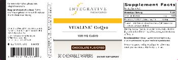 Integrative Therapeutics Vitaline CoQ10 100 mg CoQ10 Chocolate Flavored - supplement
