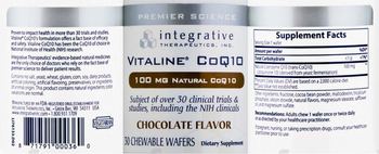 Integrative Therapeutics Vitaline CoQ10 100 mg Natural CoQ10 Chocolate Flavor - supplement