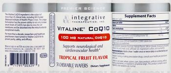 Integrative Therapeutics Vitaline CoQ10 100 mg Natural CoQ10 Tropical Fruit Flavor - supplement