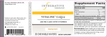 Integrative Therapeutics Vitaline CoQ10 200 mg CoQ10 With Vitamin E Maple Nut - supplement
