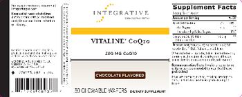 Integrative Therapeutics Vitaline CoQ10 Chocolate Flavored - supplement