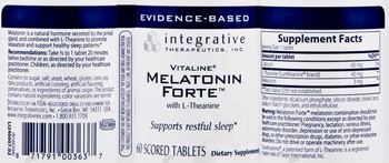 Integrative Therapeutics Vitaline Melatonin Forte With L-Theanine - supplement