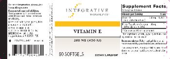 Integrative Therapeutics Vitamin E 268 mg (400 IU) - supplement