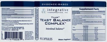 Integrative Therapeutics Yeast Balance Complex - supplement