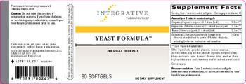 Integrative Therapeutics Yeast Formula - supplement