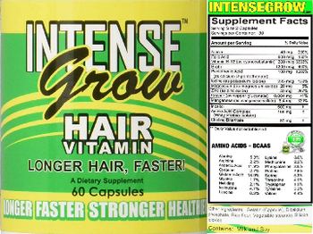 Intense Grow Hair Vitamin - supplement