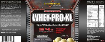 InterActive Nutrition Whey Pro XL Vanilla - supplement