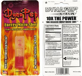 Intocell Dyna Pep Energy Micro-Shot - time released supplement
