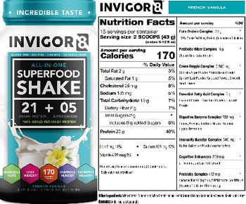 Invigor8 Superfood Shake French Vanilla - supplement