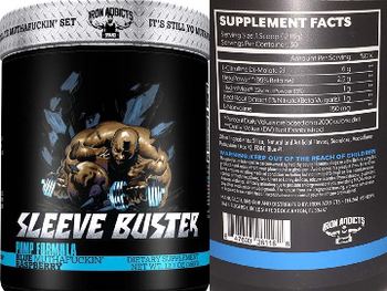 Iron Addicts Brand Sleeve Buster Blue Muthafuckin' Raspberry - supplement