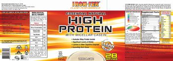 Iron-Tek Essential Natural High Protein Vanilla Cake - supplement