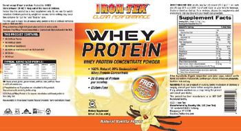 Iron-Tek Whey Protein Natural Vanilla Flavor - supplement