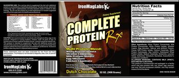 IronMagLabs Complete Protein RX Dutch Chocolate - supplement