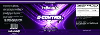 IronMagLabs E-Control RX - supplement