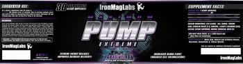 IronMagLabs MAXIMUM PUMP EXTREME Grape Blast - supplement