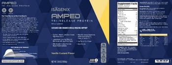 Isagenix AMPED Tri-Release Protein Vanilla Custard Flavor - supplement
