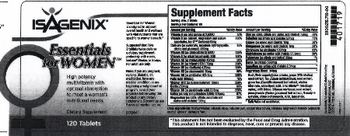 Isagenix Essentials For Women - supplement
