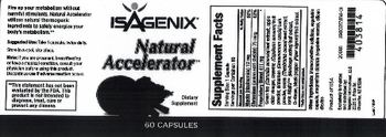Isagenix Natural Accelerator - supplement