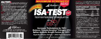 Isatori Isa-Test GF Testosterone Stimulator - supplement