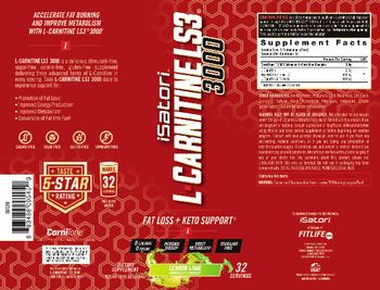 Isatori L-Carnitine LS3 3000 Lemon Lime - supplement