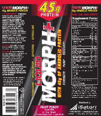 Isatori Liquid Morph+ Fruit Punch - supplement liquid drink