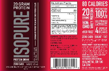 ISOPURE ISOPURE 20 Gram Protein Alpine Punch - supplement