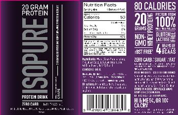 ISOPURE ISOPURE 20 Gram Protein Grape - supplement