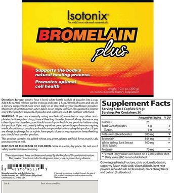 Isotonix Bromelain Plus - an isotoniccapable supplement