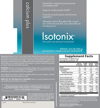 Isotonix Calcium Plus - an isotoniccapable supplement