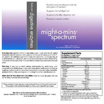 Isotonix Digestive Enzymes Might-A-Mins Spectrum - an isotoniccapable supplement