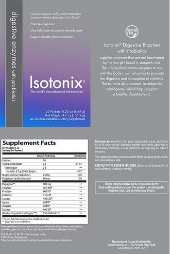 Isotonix Digestive Enzymes with Probiotics - an isotoniccapable supplement