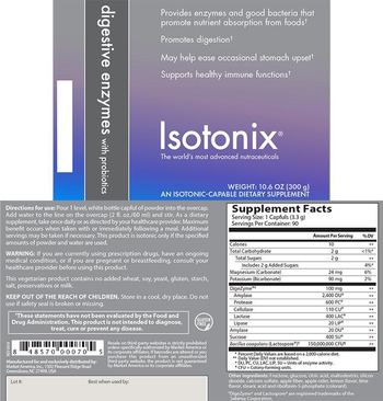 Isotonix Digestive Enzymes with Probiotics - an isotoniccapable supplement