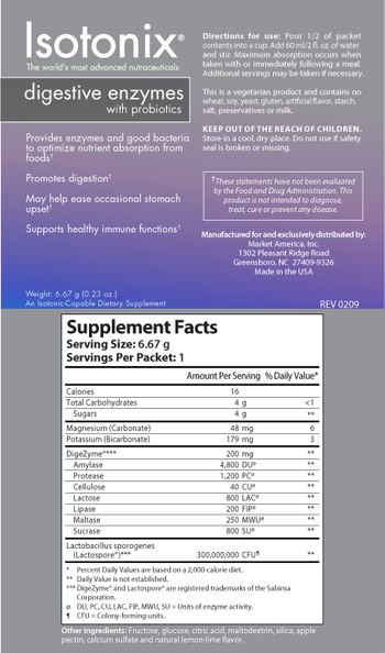 Isotonix Digestive Enzymes With Probiotics - an isotoniccapable supplement