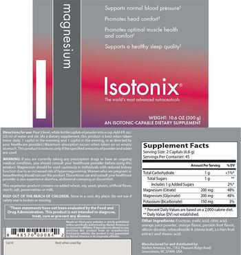 Isotonix Magnesium - an isotoniccapable supplement