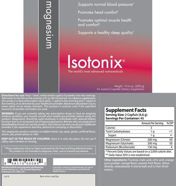 Isotonix Magnesium - an isotoniccapable supplement