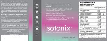 Isotonix Maximum Orac - an isotoniccapable supplement