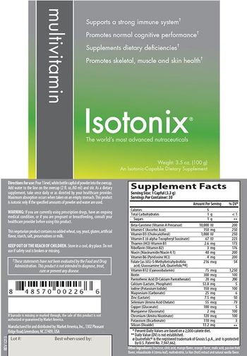 Isotonix Multivitamin - an isotoniccapable supplement