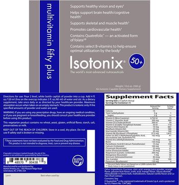 Isotonix Multivitamin Fifty Plus - an isotoniccapable supplement