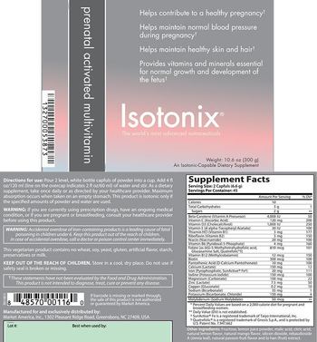 Isotonix Prenatal Activated Multivitamin - an isotoniccapable supplement