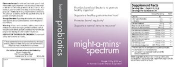 Isotonix Probiotics Might-A-Mins Spectrum - an isotoniccapable supplement