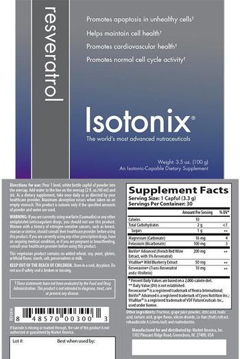 Isotonix Resveratrol - an isotoniccapable supplement