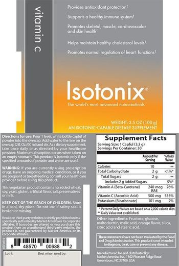 Isotonix Vitamin C - an isotoniccapable supplement