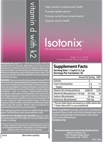 Isotonix Vitamin D With K2 - an isotoniccapable supplement