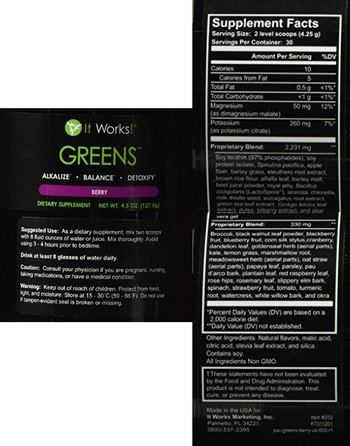 It Works! Greens Berry - supplement