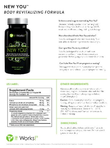 It Works! New You - supplement