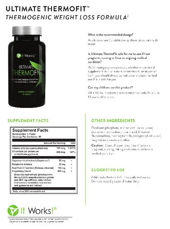 It Works! Ulltimate ThermoFit - supplement