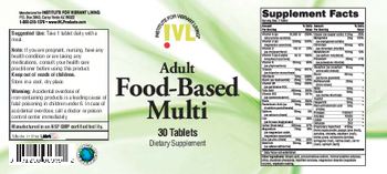 IVL Institute For Vibrant Living Adult Food-Based Multi - supplement