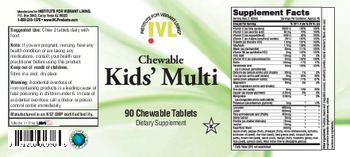 IVL Institute For Vibrant Living Chewable Kids' Multi - supplement